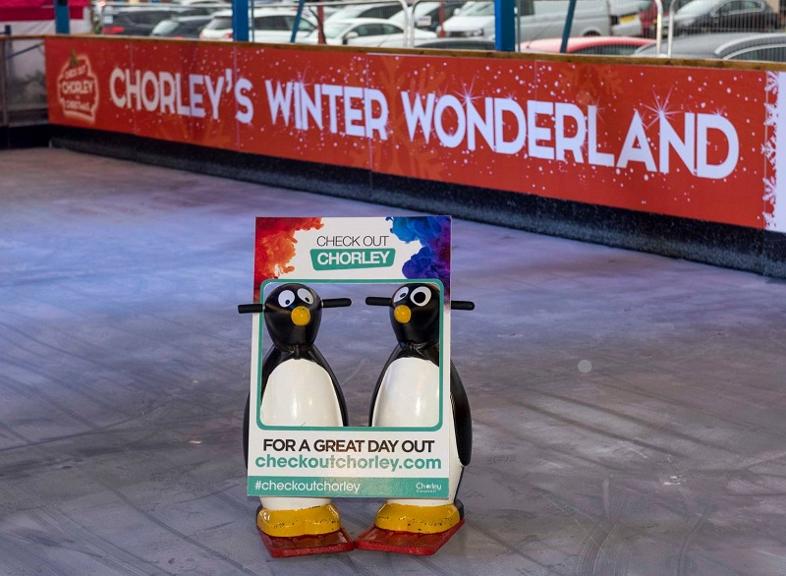 Winter Wonderland - ice rink penguins